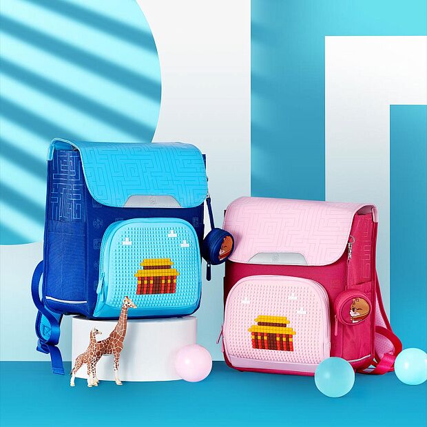 Xiao Xun Children's Insufficient Positioning Schoolbag Regular Version (Blue) - 3