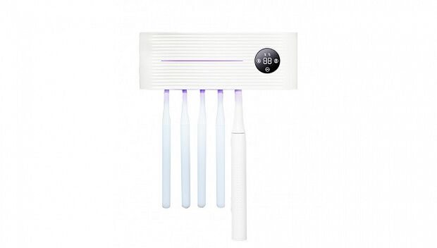 Умный держатель для зубных щеток с дезинфекцией Xiaomi UV Light Toothbrush Sterilizer Hold (White) - 1
