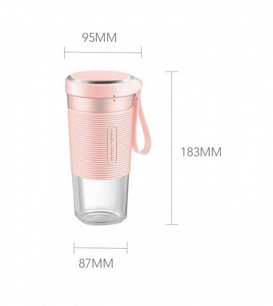 Кружка-блендер Xiaomi Mofei Portable Juice (Pink/Розовый) - 2