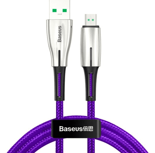 Кабель Baseus Waterdrop Cable USB For Micro 4A 2m CAMRD-C05 (Purple/Фиолетовый) 