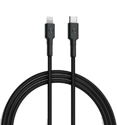 Кабель ZMI USB-C TO Lightning Braided Data Cable 30cm. (Black) - 1