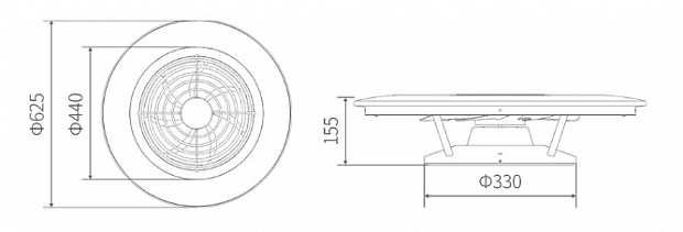 Умная люстра-вентилятор Huizuo Intelligent Fan Light FS33 (White/Белый) - 2